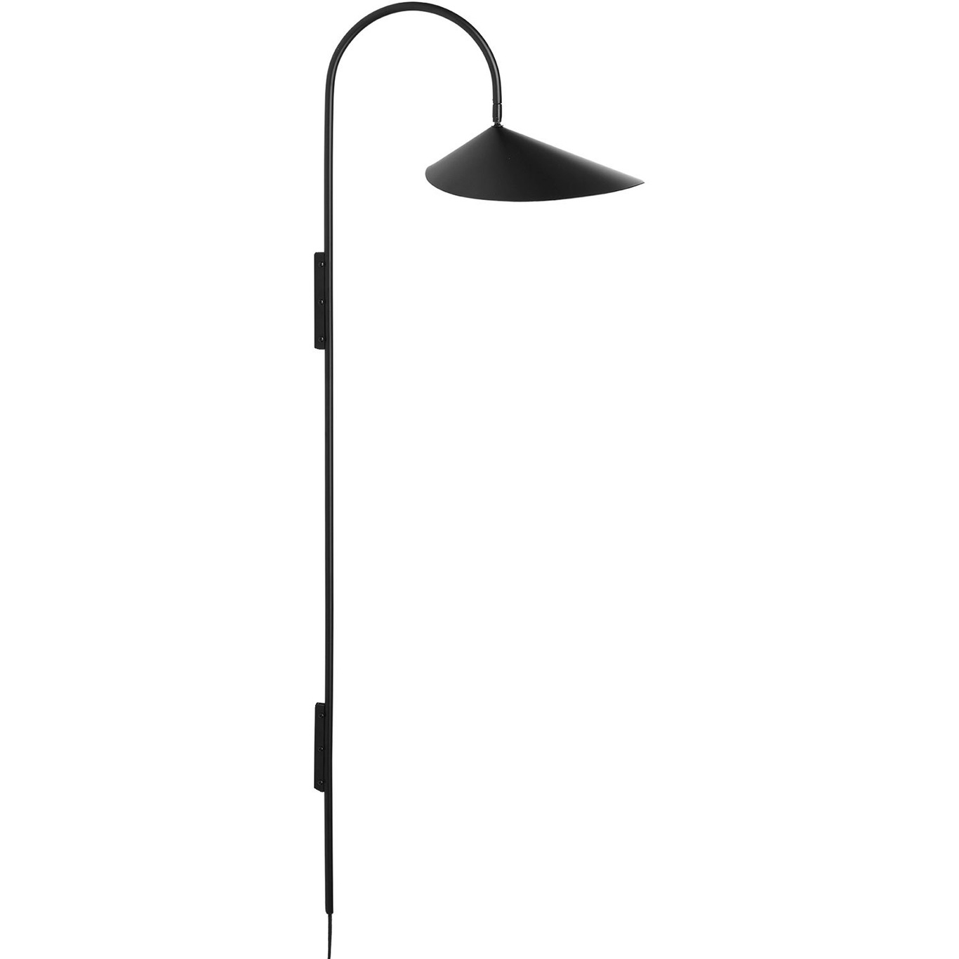 Arum Swivel Wandlamp 127 cm, Zwart