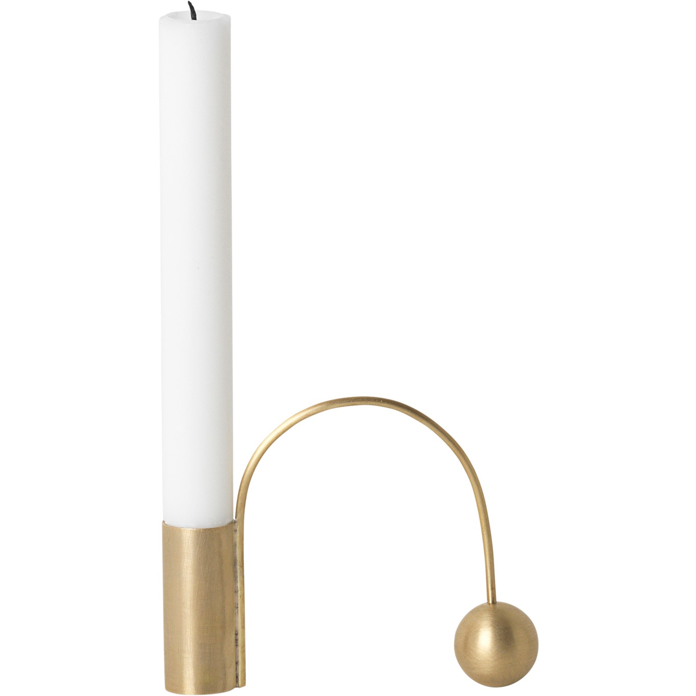 Balance Candlestick, Brass