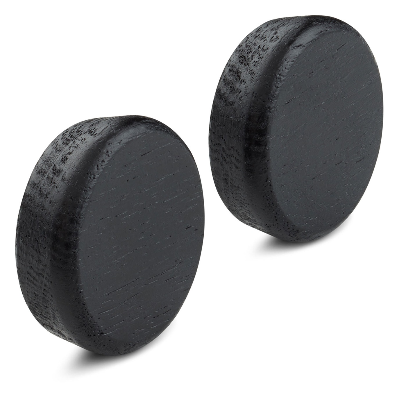 Flex Button Magneten Voor Een Magnetisch Schap Pak van 2, Zwart Eiken