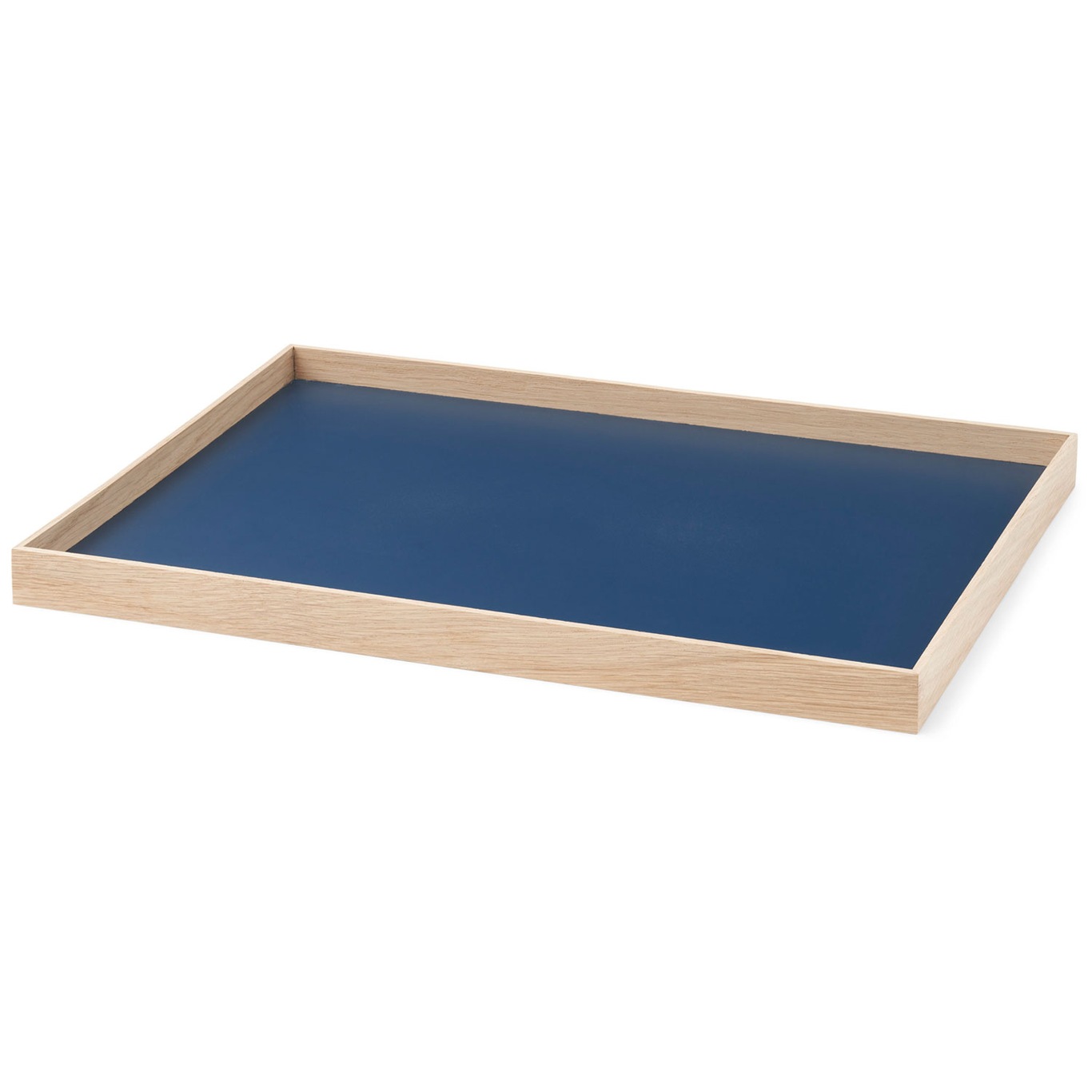 Frame Dienblad Eiken / Blauw Medium 34 x 23.2 cm