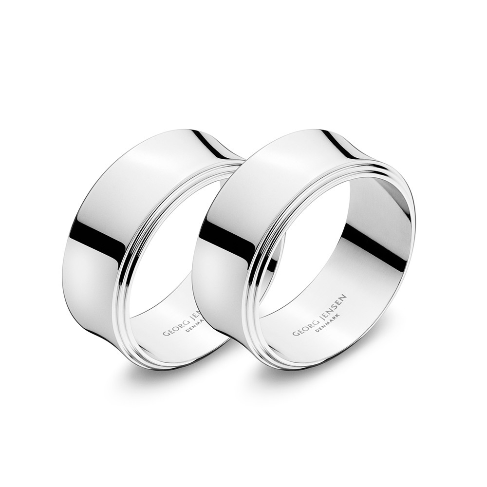 Pyramid Napkin rings, 2 pack, Stainless Steel