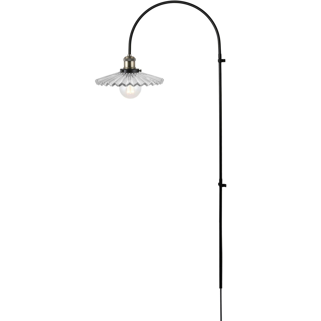 Cobbler 150 Wandlamp, Doorzichtig