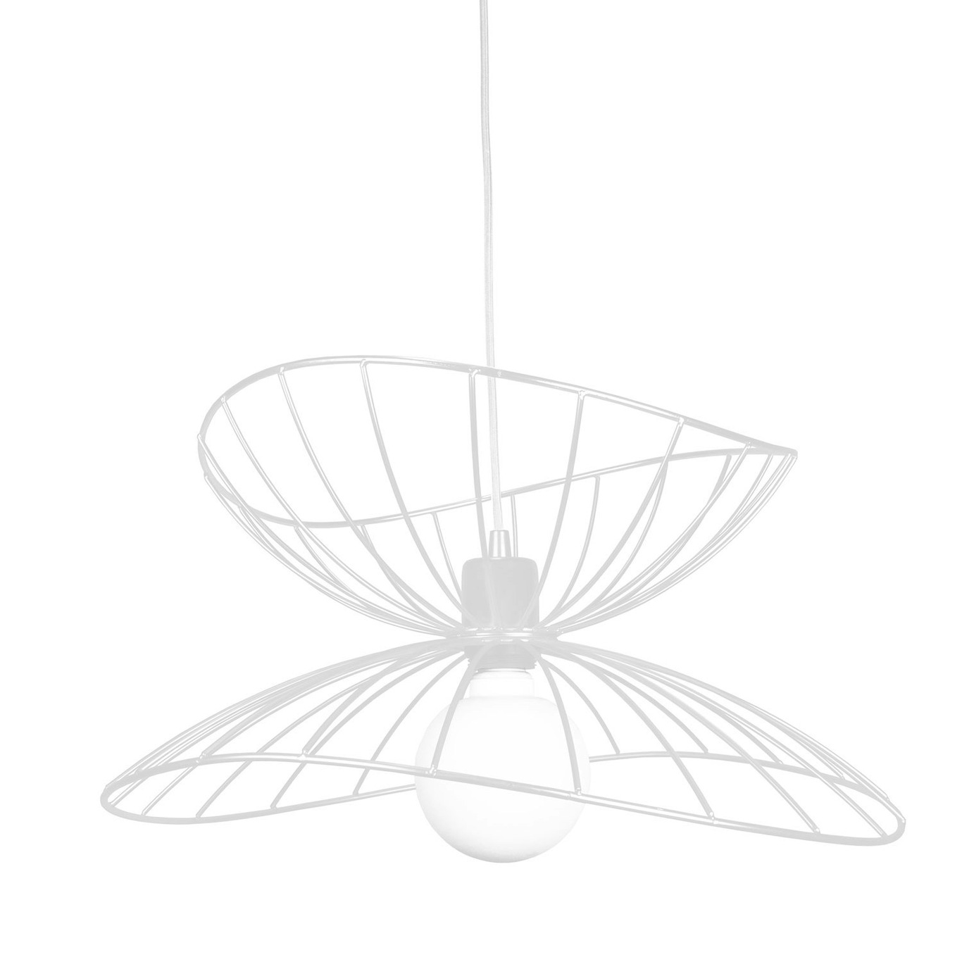 Ray 45 Hanglamp, Wit