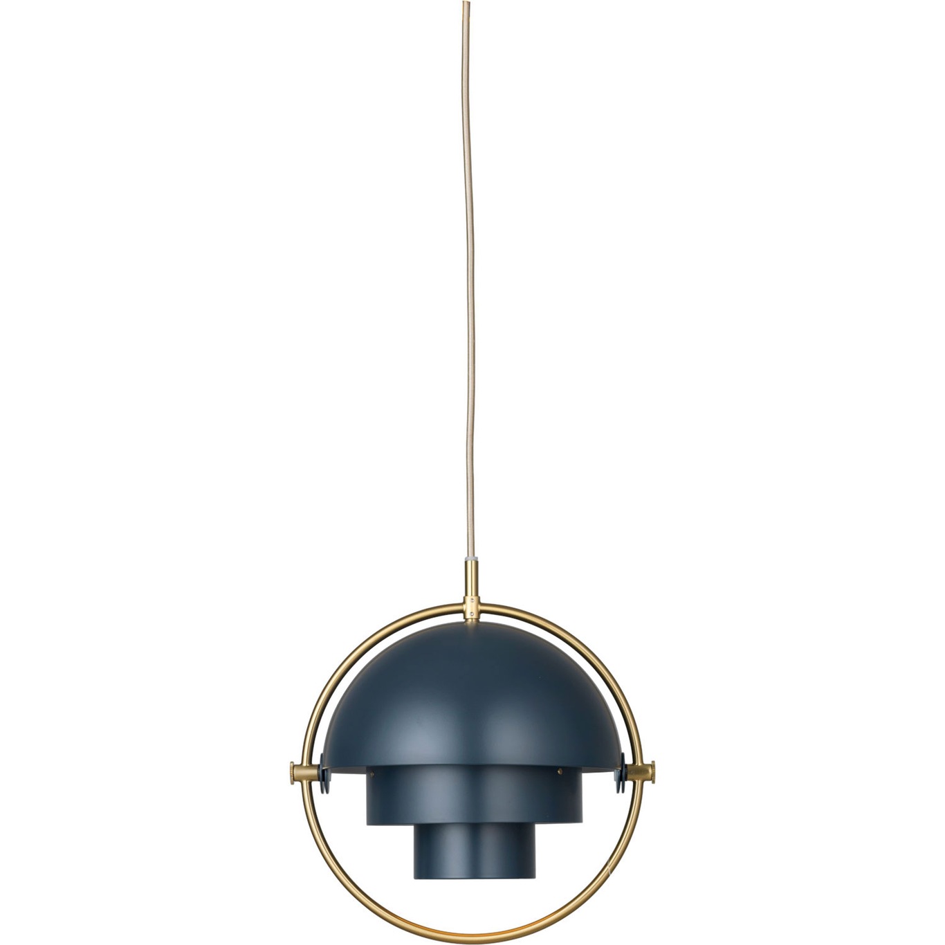 Multi-Lite Hanglamp 36 cm, Messing / Middernachtblauw