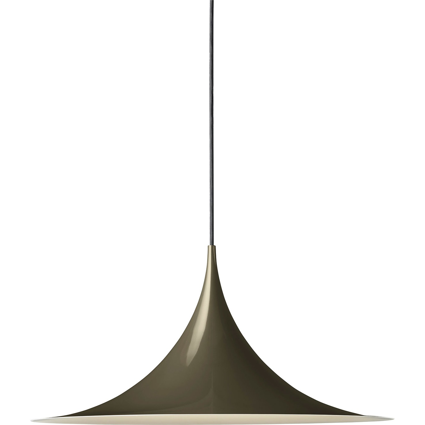 Semi Hanglamp Ø 47 cm, Glossy Dark Cocoa