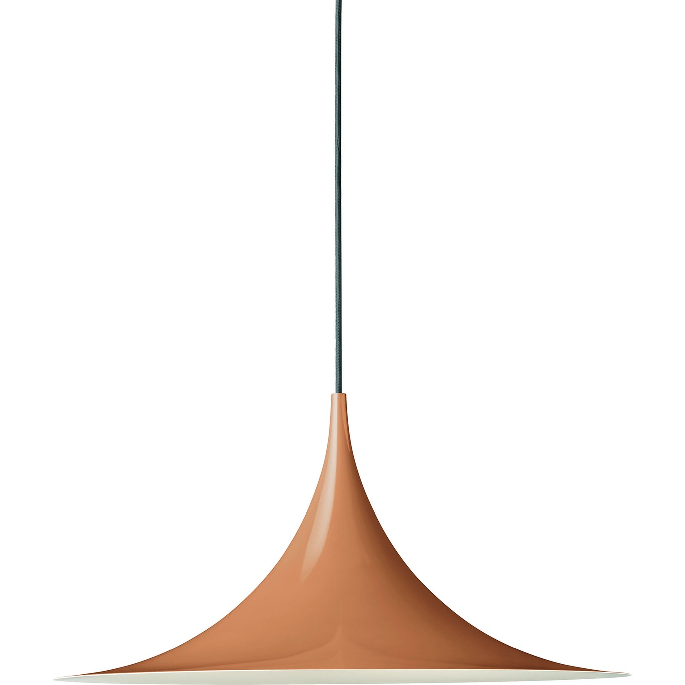 Semi Hanglamp Ø 47 cm, Glossy Roasted Pumpkin