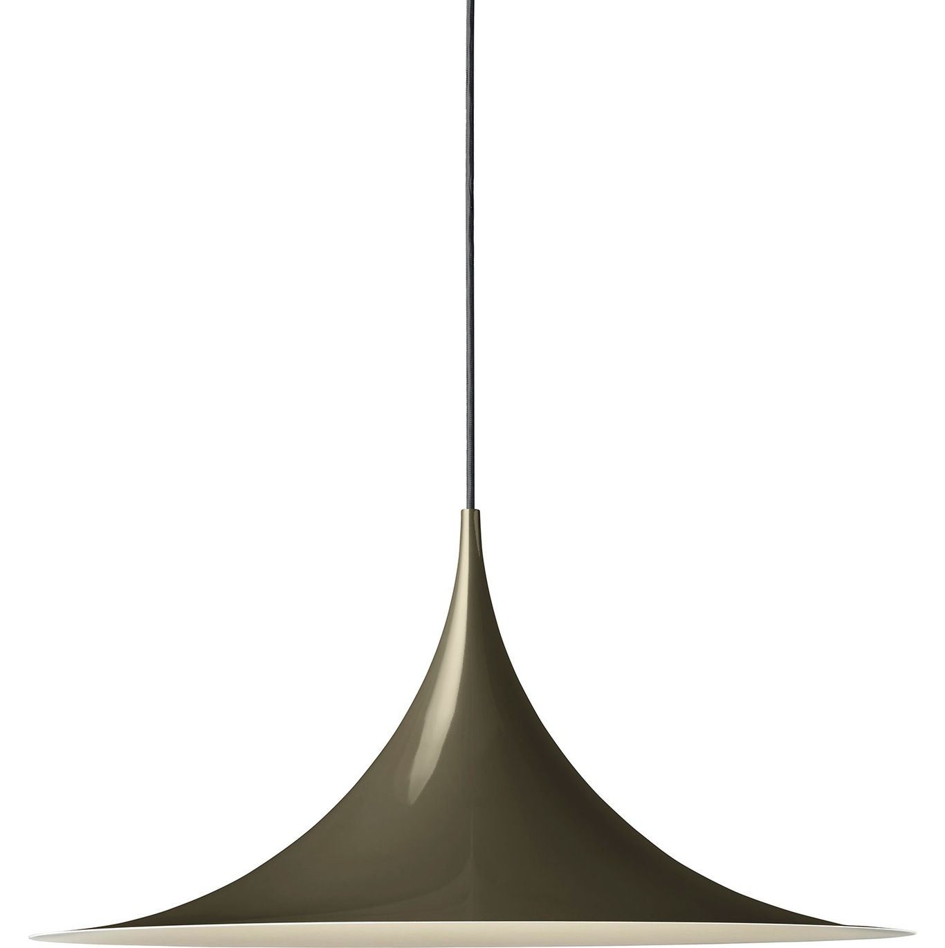 Semi Hanglamp Ø 60 cm, Glossy Dark Cocoa
