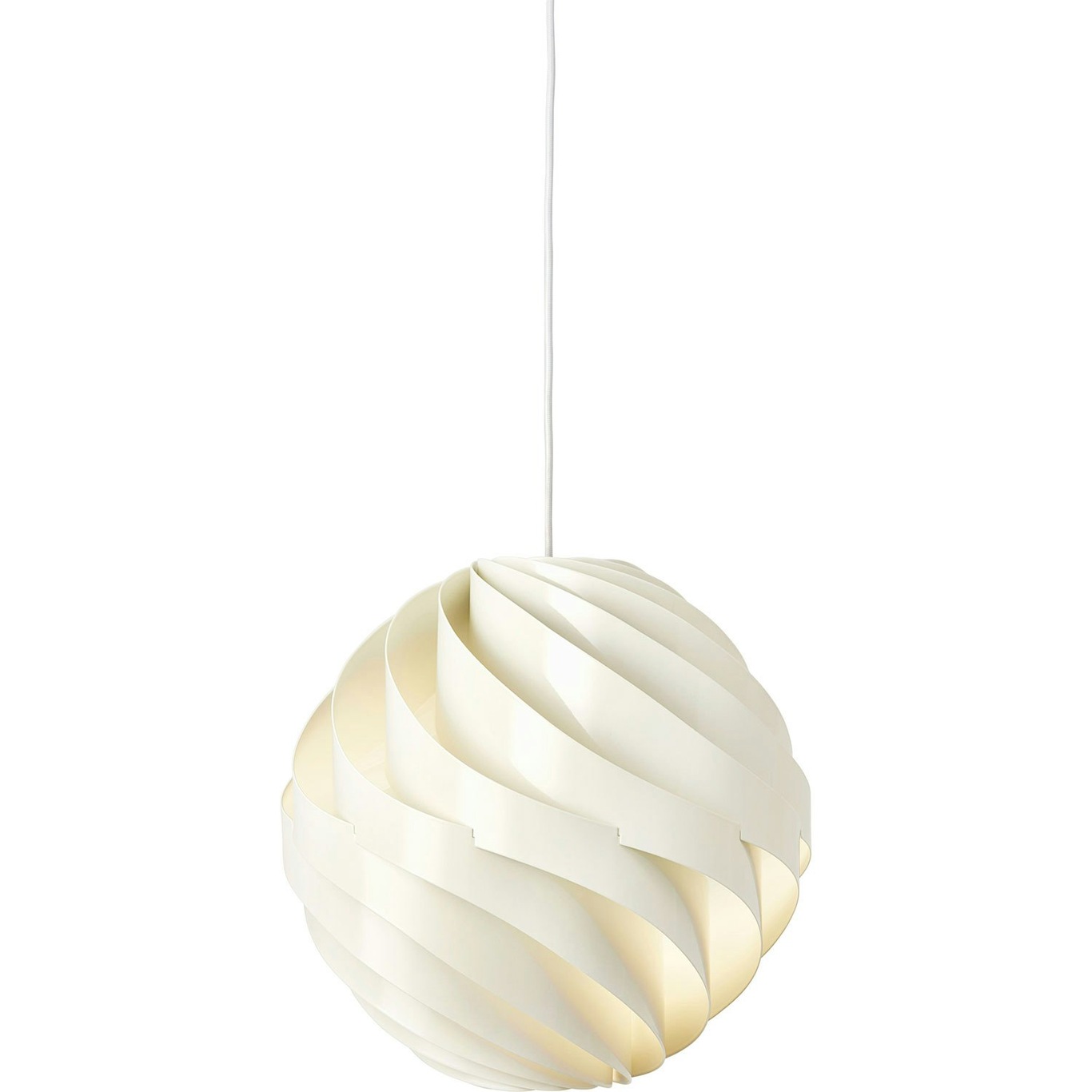 Turbo Hanglamp Ø 36 cm, Glossy Alabaster White