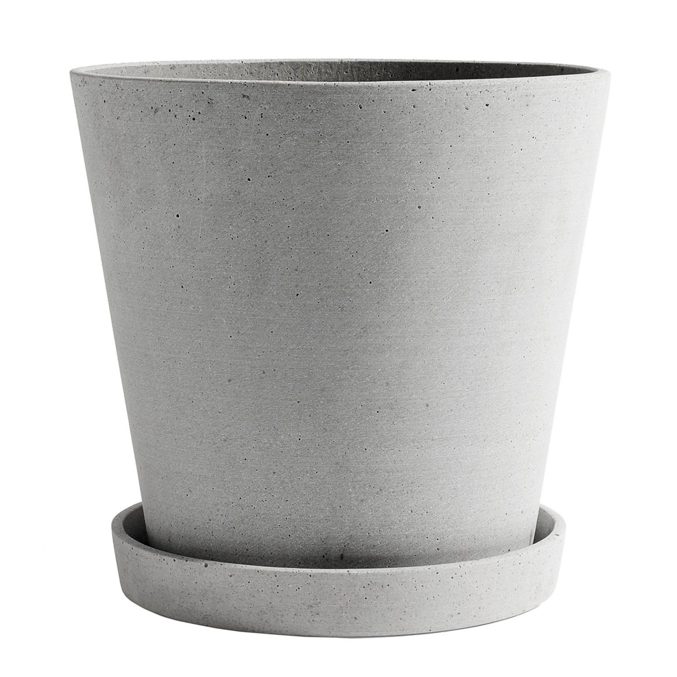 Flowerpot Pot met Schotel Grijs, Ø26 cm XXL