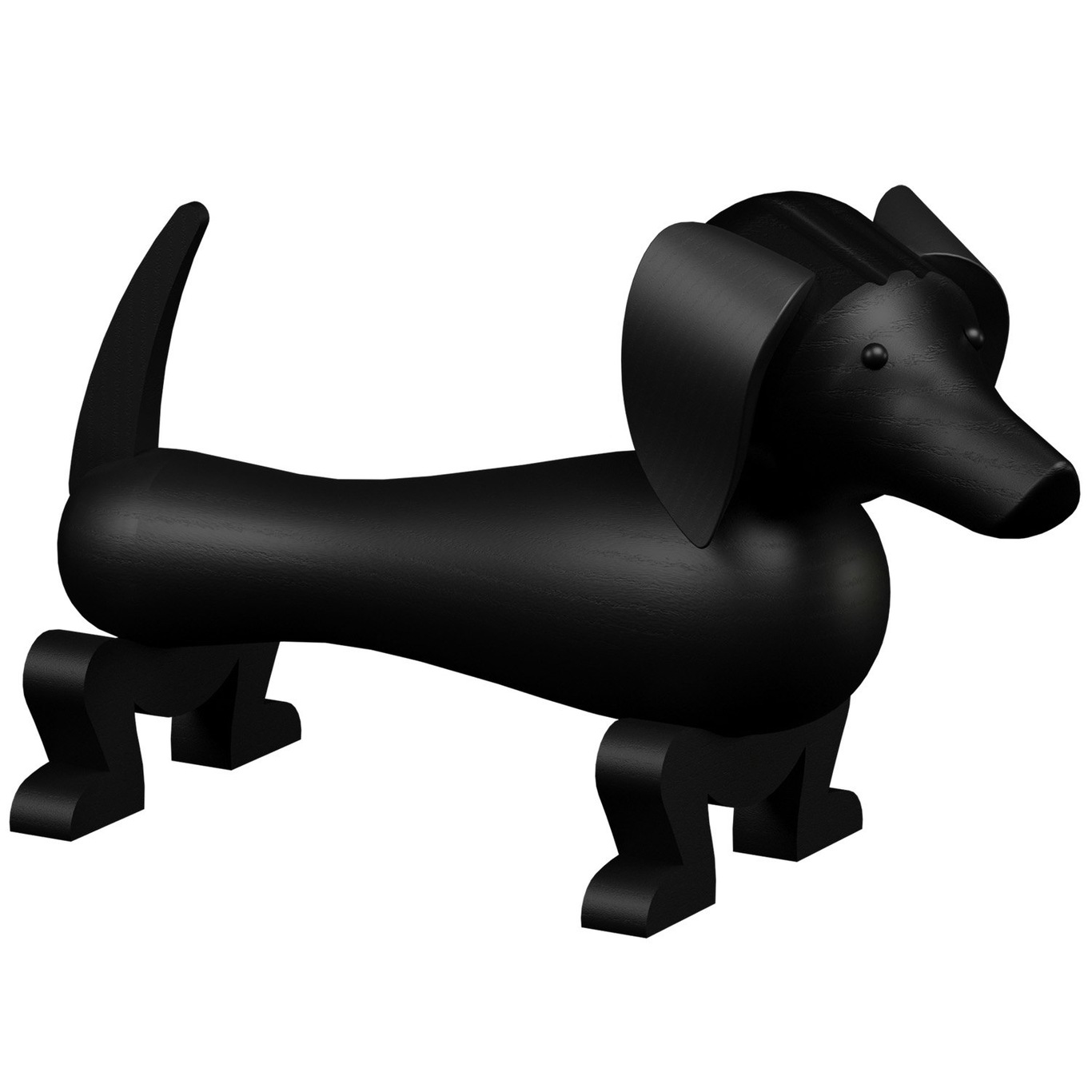 Hund Houten Beeldje 18,5 cm