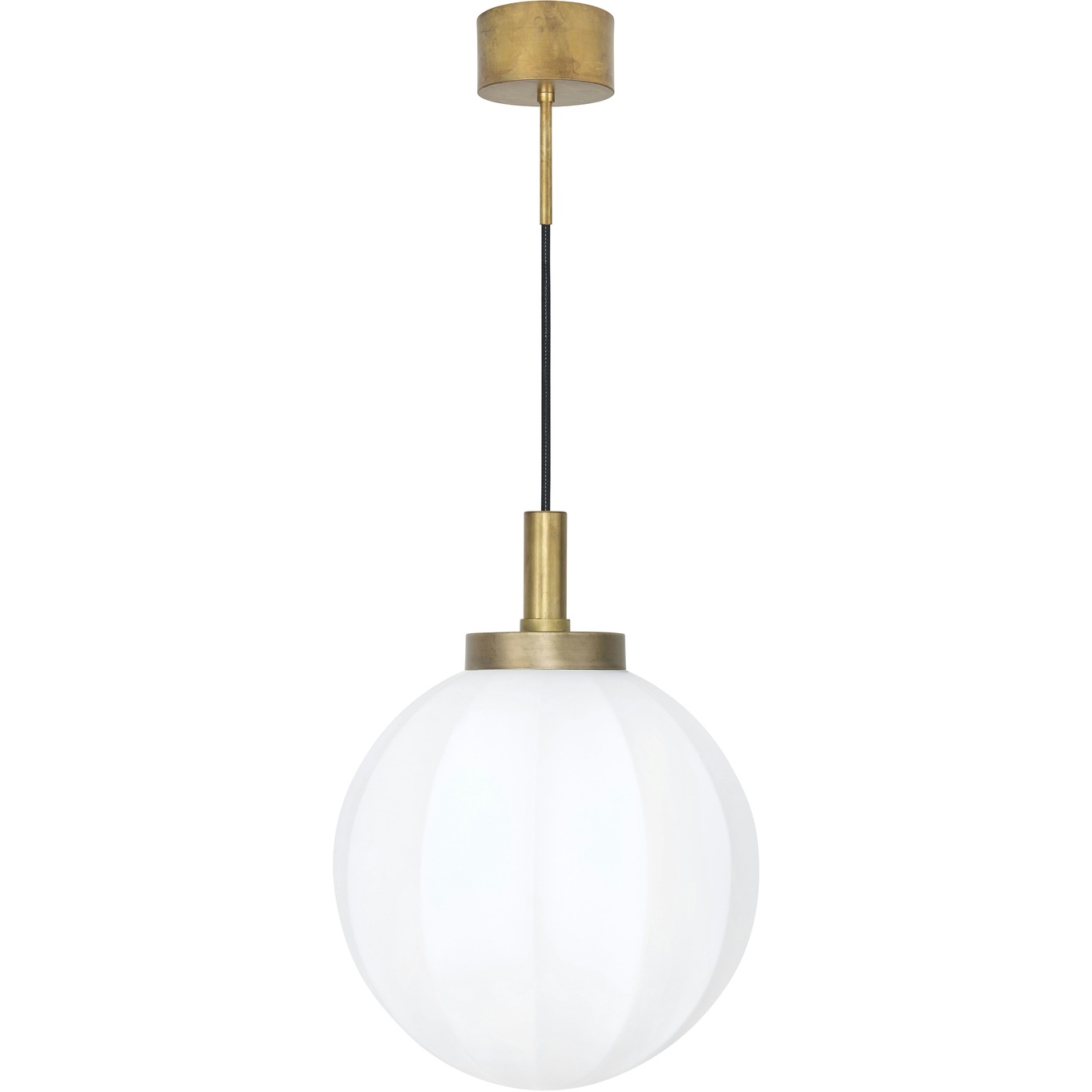 Klyfta Hanglamp Ruw Messing / Opaal, 30 cm