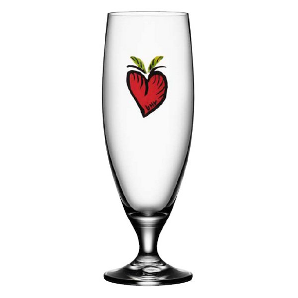 Friendship Beer Glass Hearts