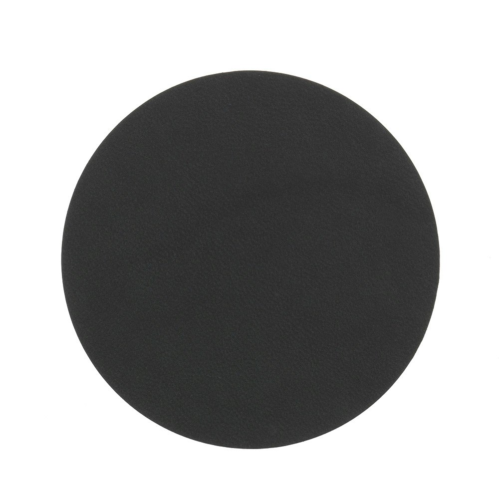 Circle Glazen Onderzetter Nupo 10 cm, Zwart