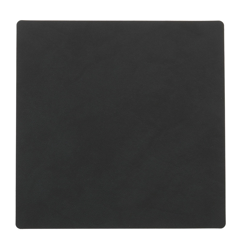 Square Glazen Onderzetter Nupo 10x10 cm, Zwart