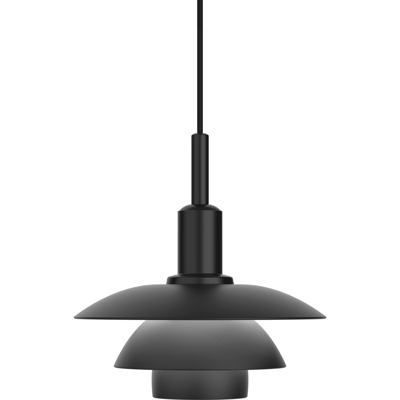 PH 3/3 Hanglamp, Metaal Zwart