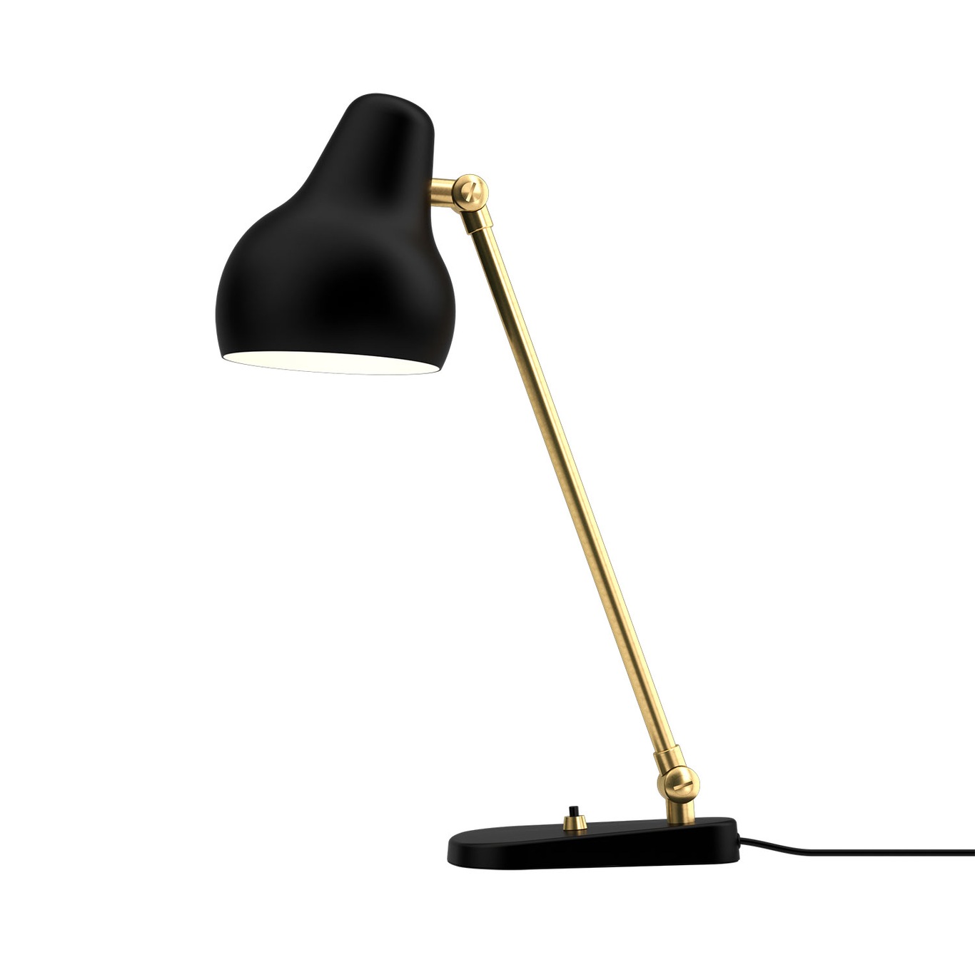VL38 Table Lamp, Black/Brass