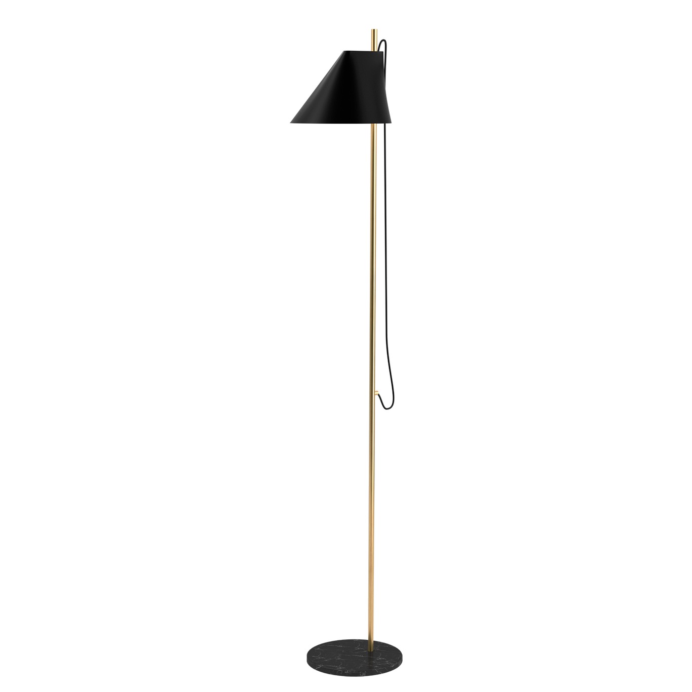 Yuh Floor lamp, Brass/Black
