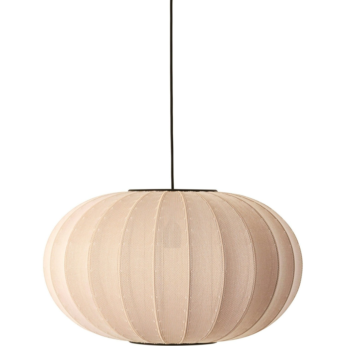 Knit-Wit Hanglamp Ovaal 57 cm, Sand Stone