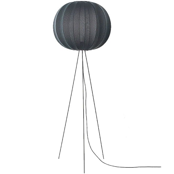 Knit-Wit Vloerlamp Hoog Rond 60 cm, Zwart