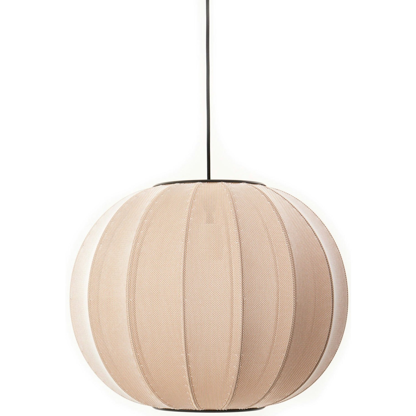 Knit-Wit Hanglamp Rond 45 cm, Sand Stone