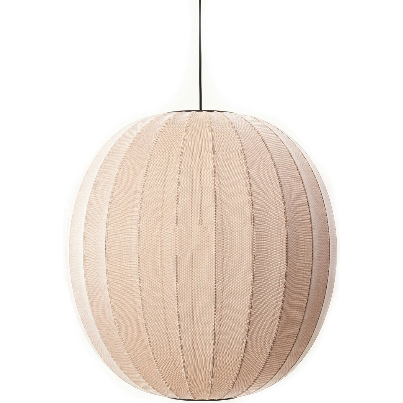 Knit-Wit Hanglamp Rond 75 cm, Sand Stone
