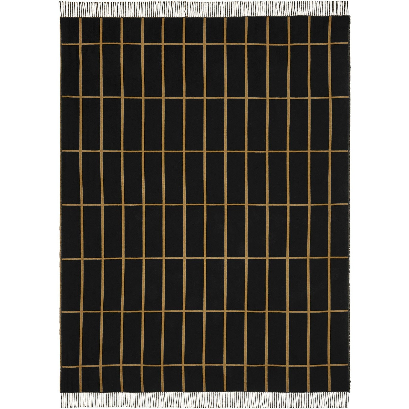 Tiiliskivi Plaid 140x180 cm, Goud / Caviar