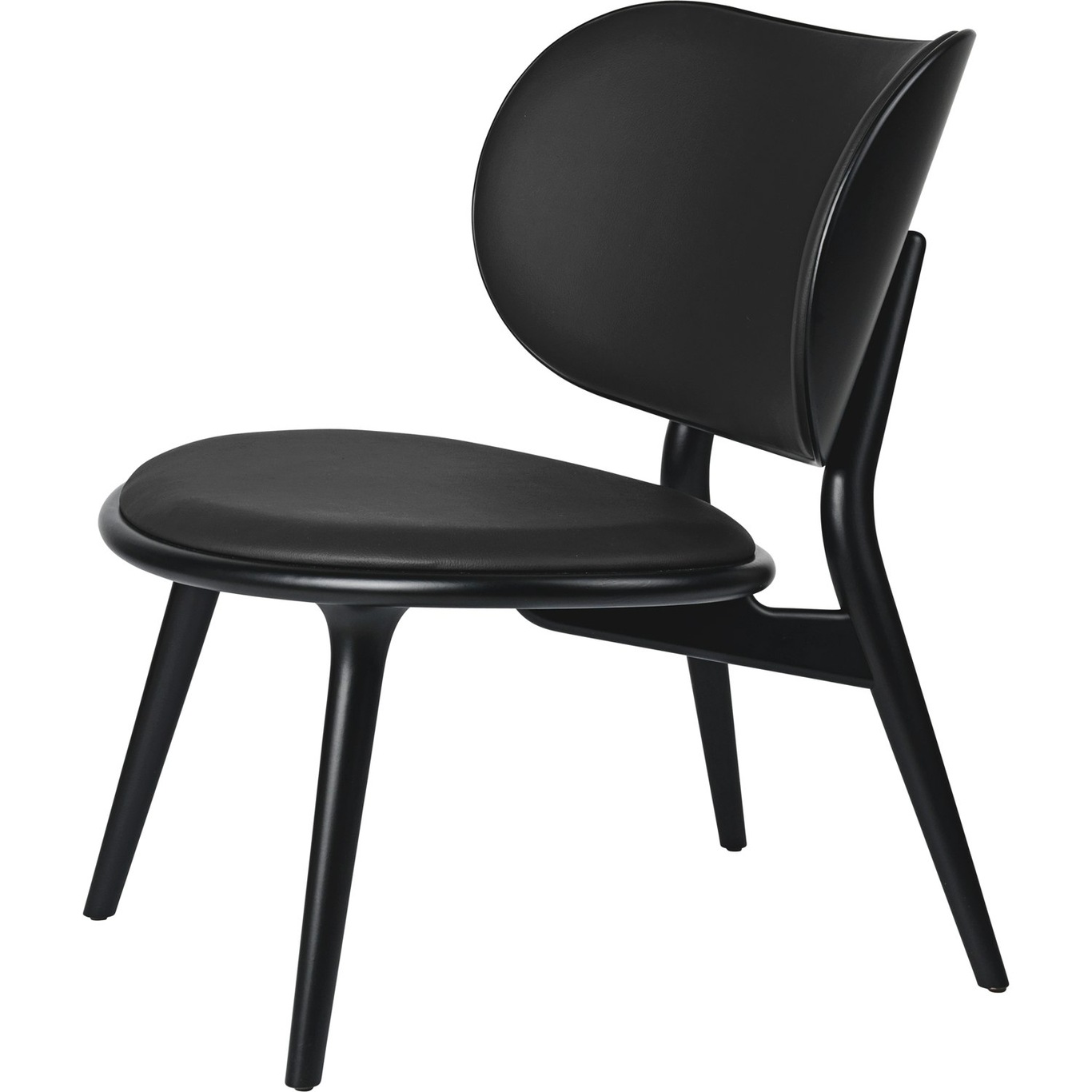 The Lounge Chair Loungestoel, Zwart Gebeitst Beuken