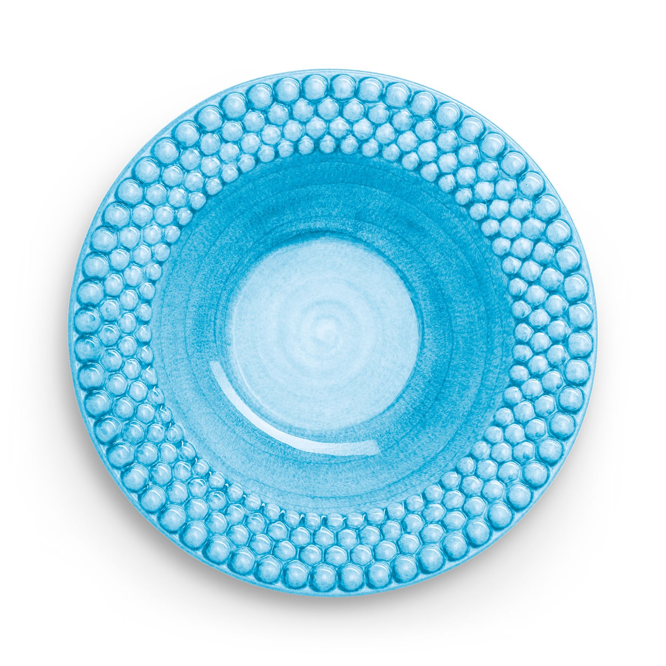 Bubbles Soup Plate 25 cm, Turquoise