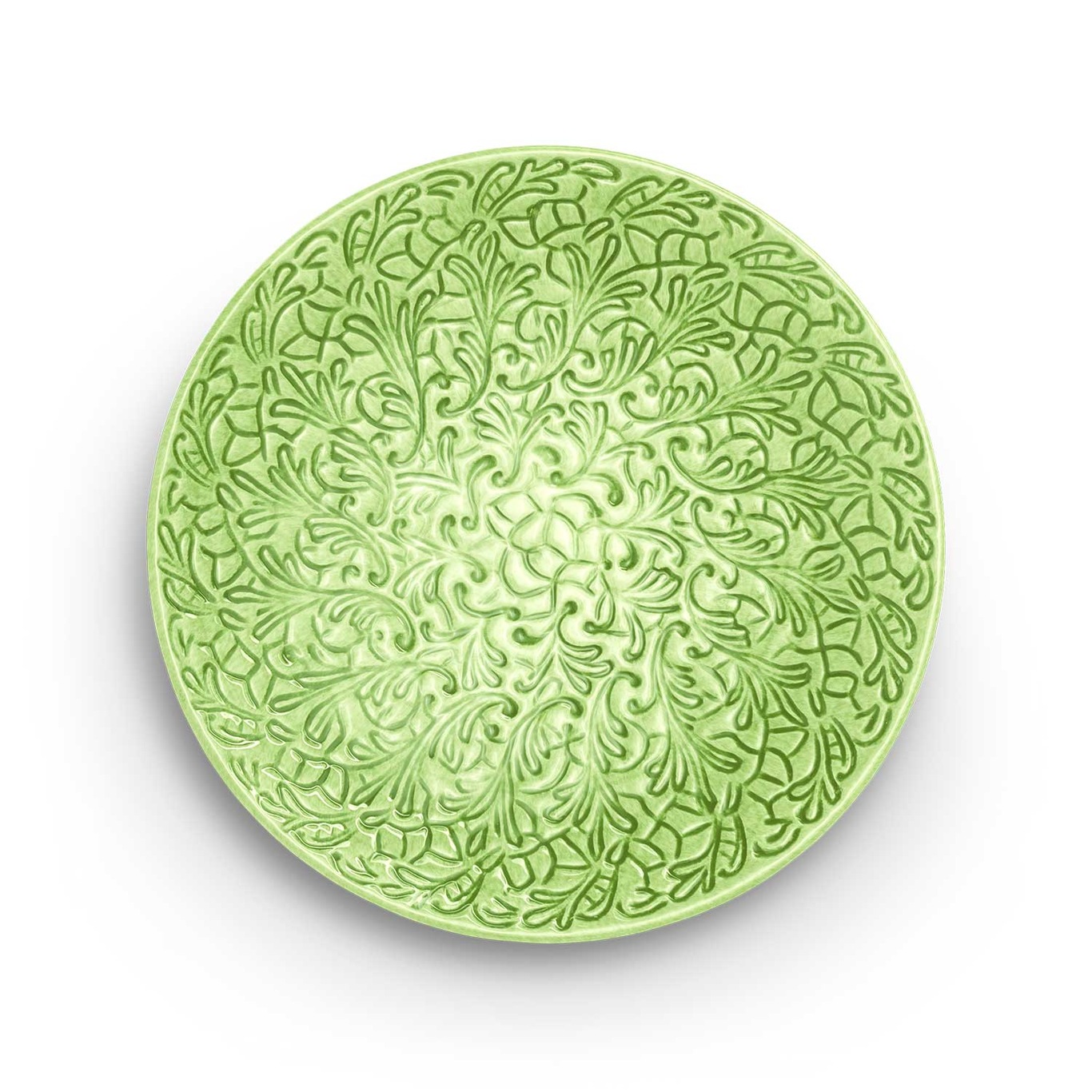 Lace Plate 20 cm, Green