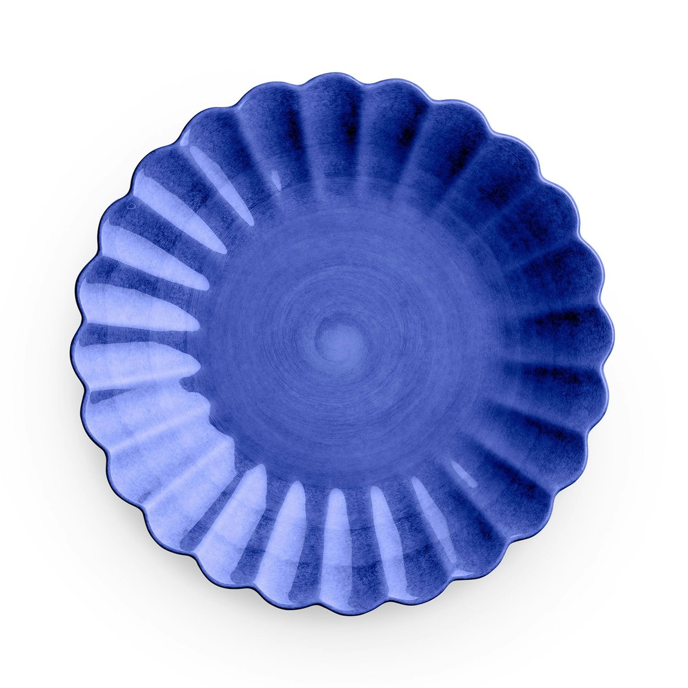 Oyster Bord, Blauw 20 cm