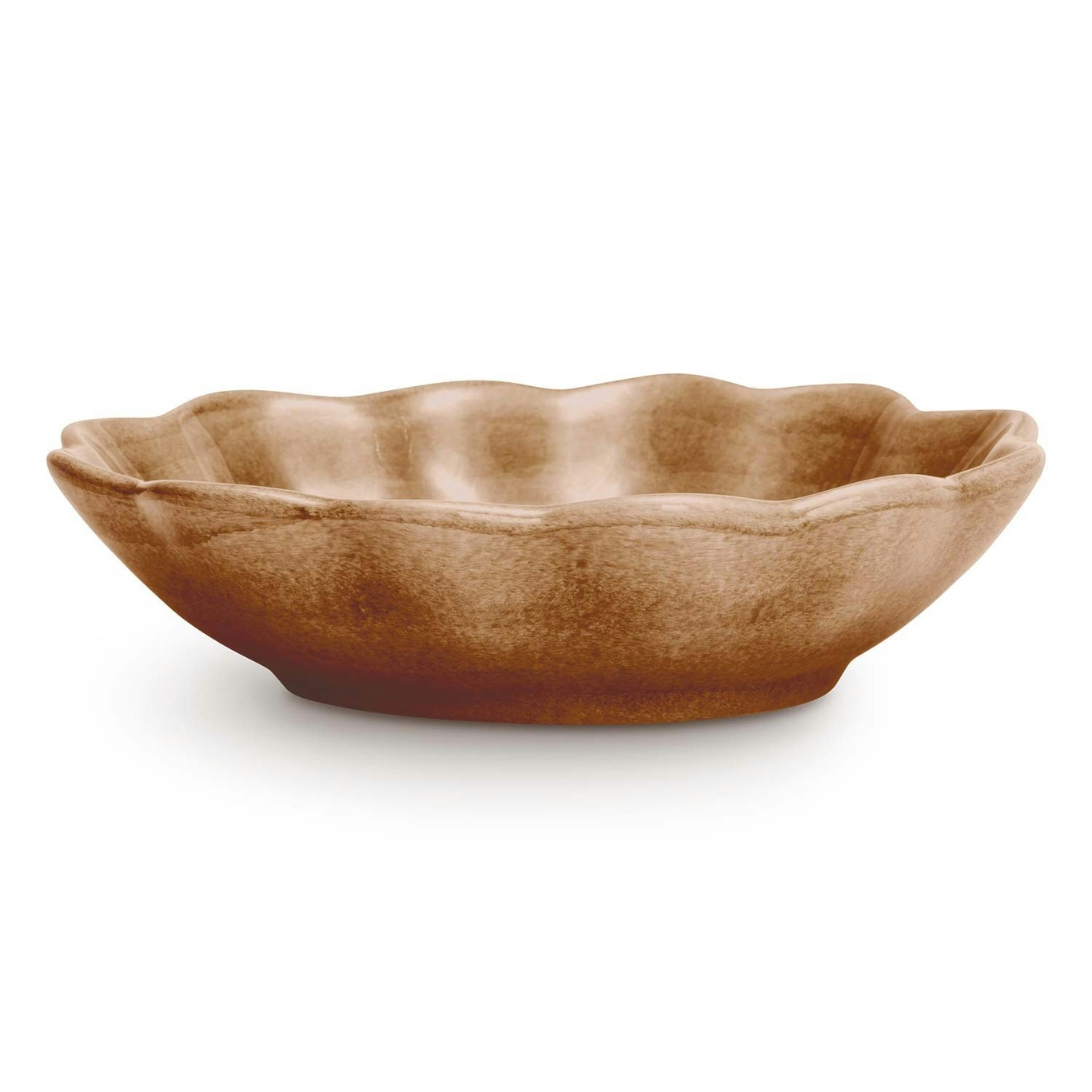 Oyster Bowl 16x18 cm, Cinnamon
