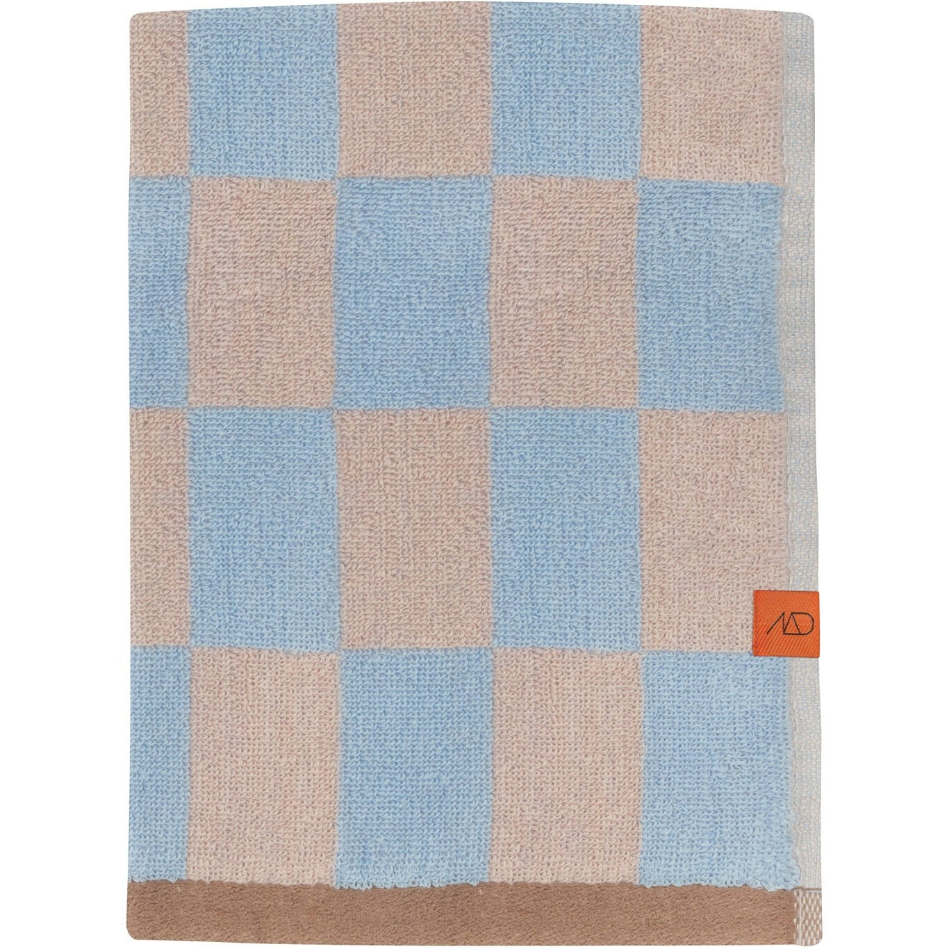 Retro Badhanddoek 70x133 cm, Lichtblauw