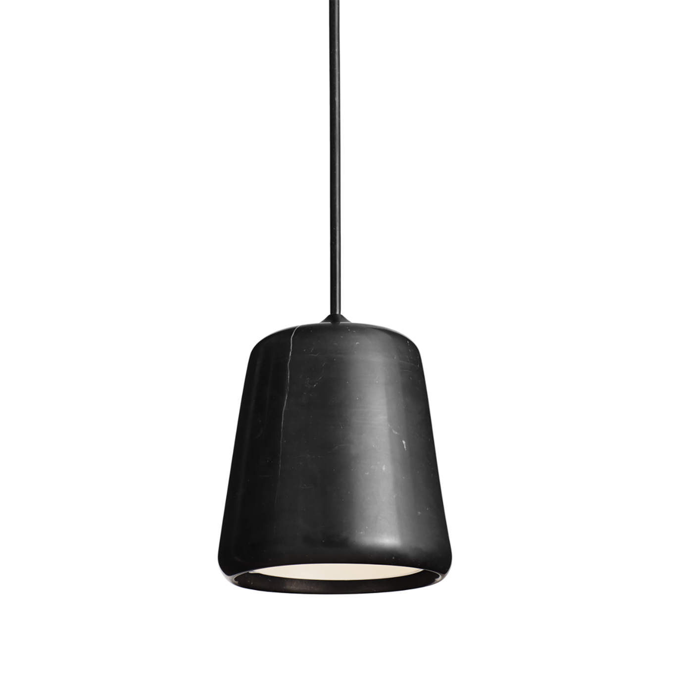Material Hanglamp, Zwart / Zwart Marmer