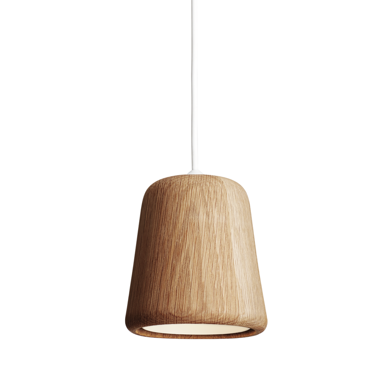 Material Hanglamp, Wit / Eiken