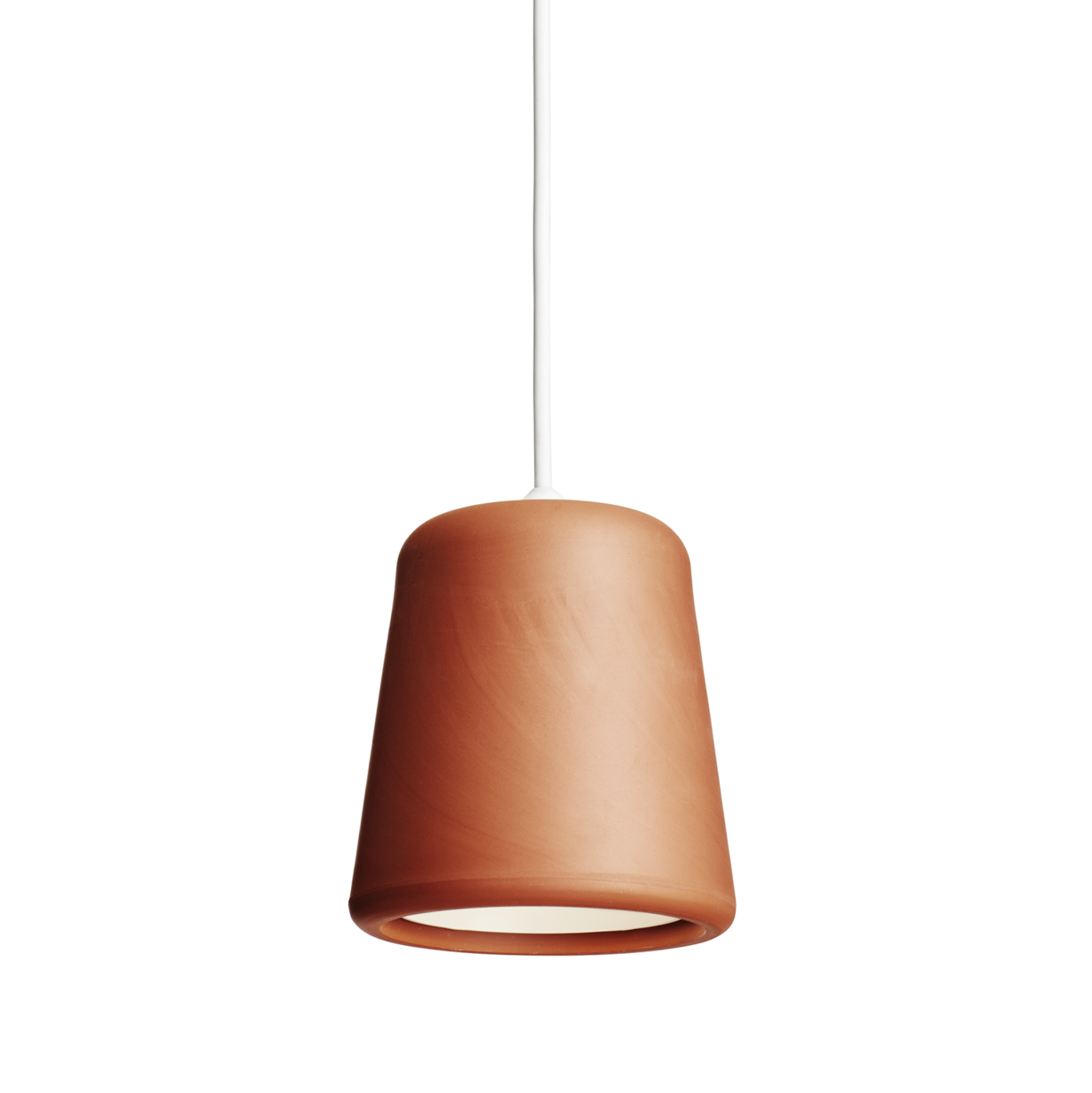 Material Pendant Lamp,  White / Terracotta