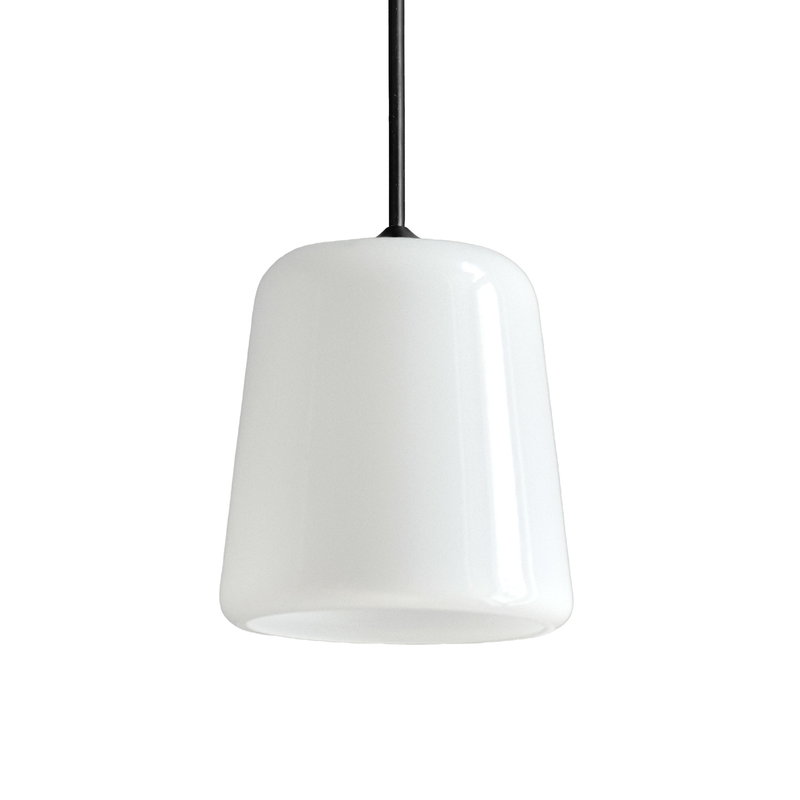 Material Hanglamp, The New Edition, Zwart / Opaal Wit