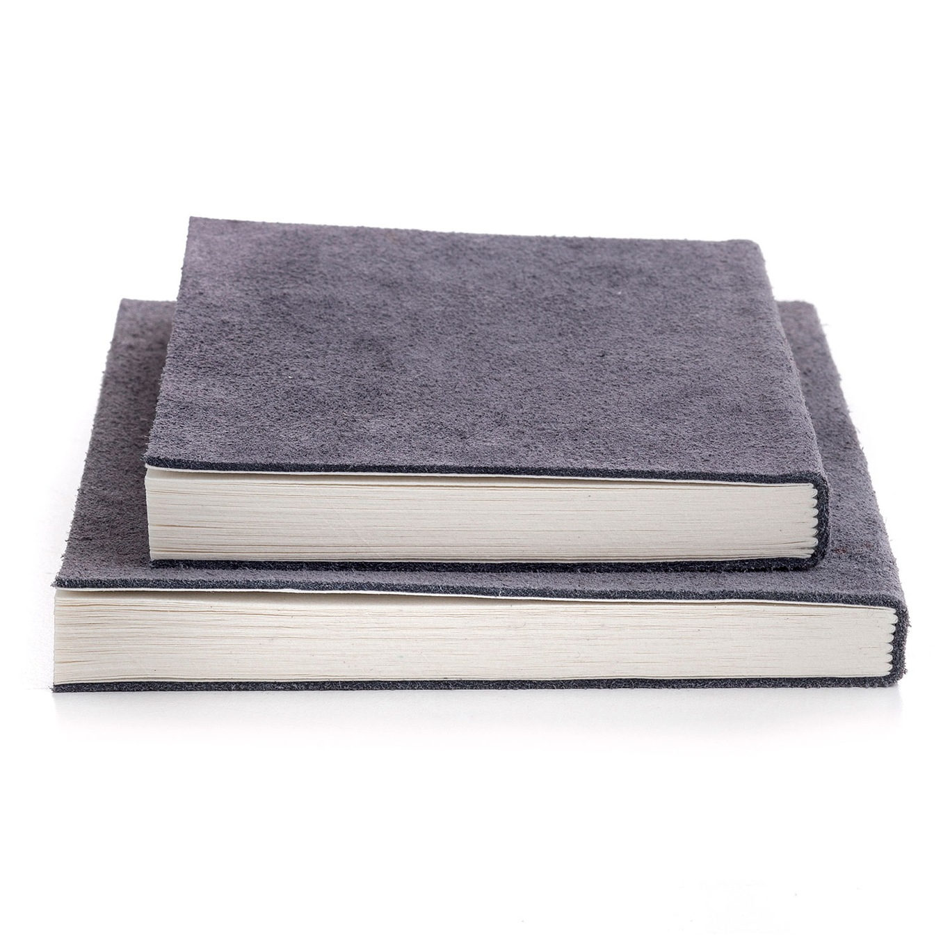 Suede Notebook Small, Stone Grey