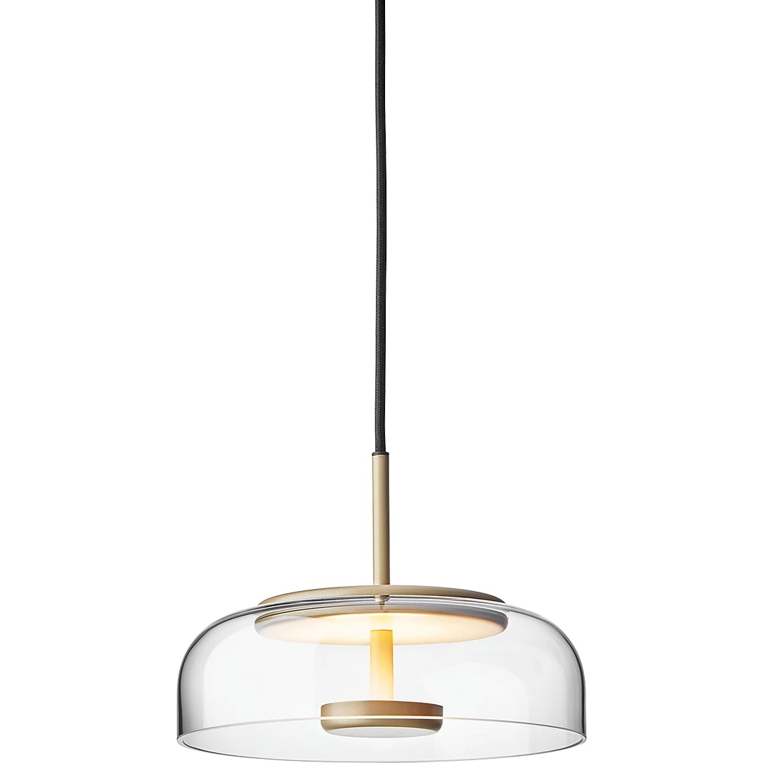 Blossi 1 Hanglamp, Nordic Gold / Doorzichtig