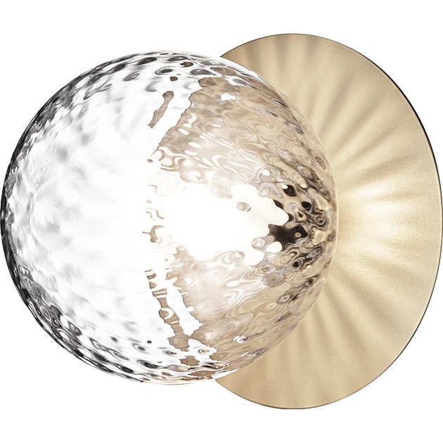 Liila 1 Wand-/Plafondlamp 165 mm, Nordic Gold / Doorzichtig