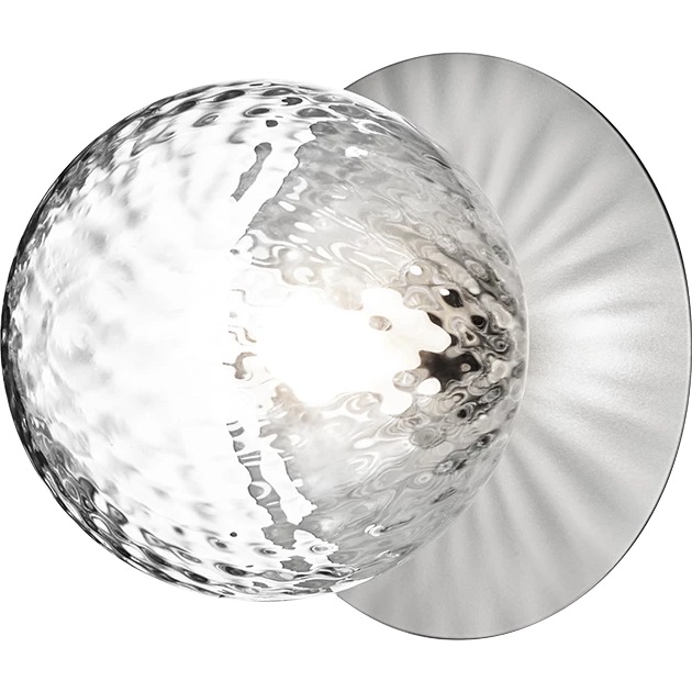 Liila 1 Wand-/Plafondlamp 165 mm, Light Silver / Doorzichtig