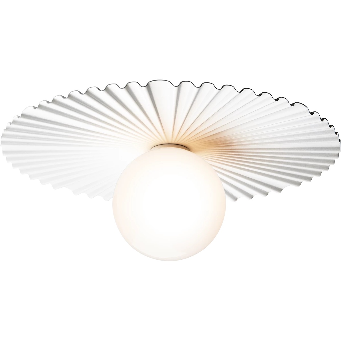 Liila Muuse Wand-/Plafondlamp 420 mm, Wit / Doorzichtig