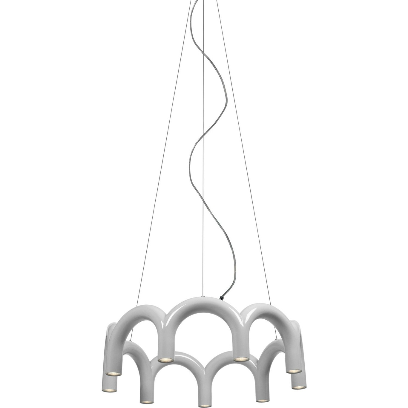 Arch Circle Hanglamp 76 cm, Wit