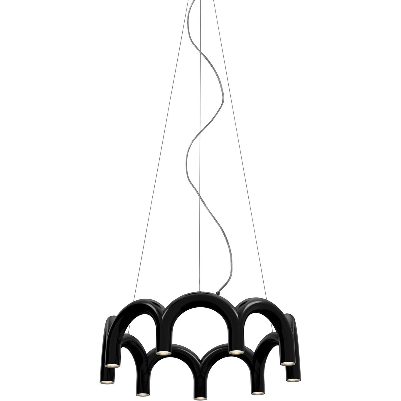 Arch Circle Hanglamp 76 cm, Zwart