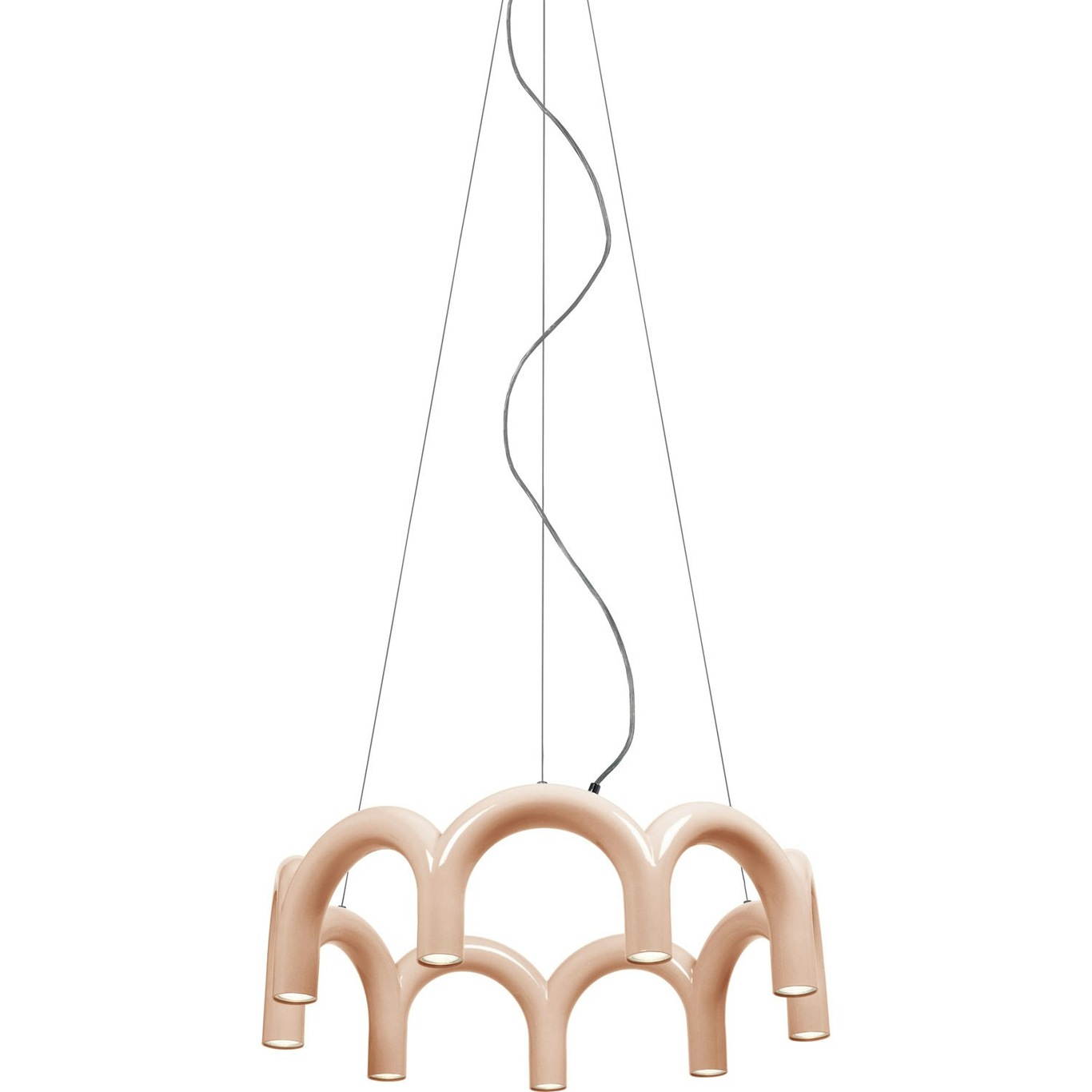 Arch Circle Hanglamp 76 cm, Nude
