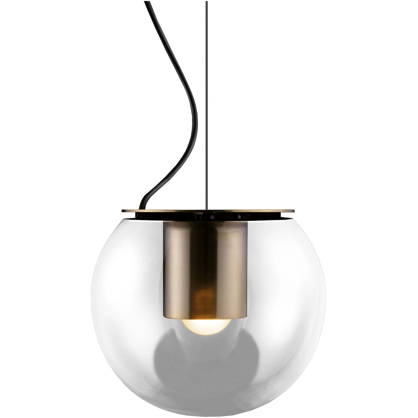The Globe 828 Hanglamp, Satijn Goud / Geanodiseerd Brons