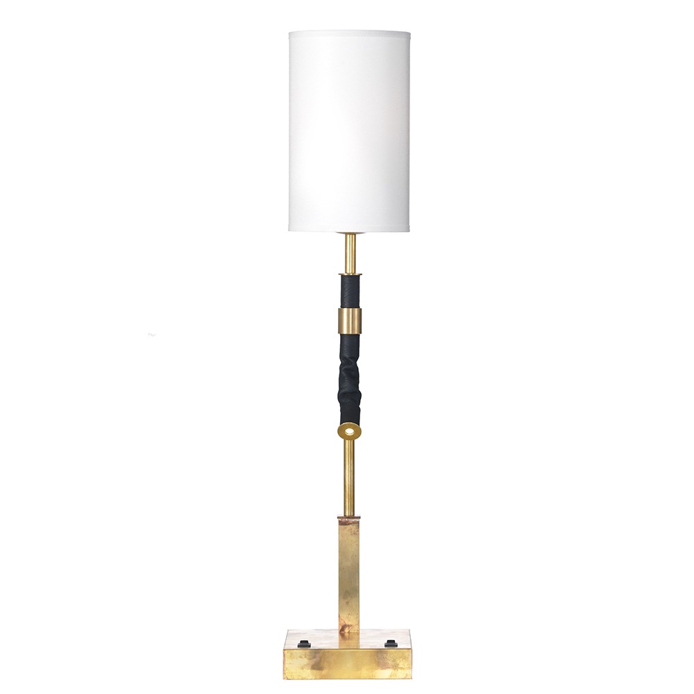 Butler Lamp (table), Brass/white