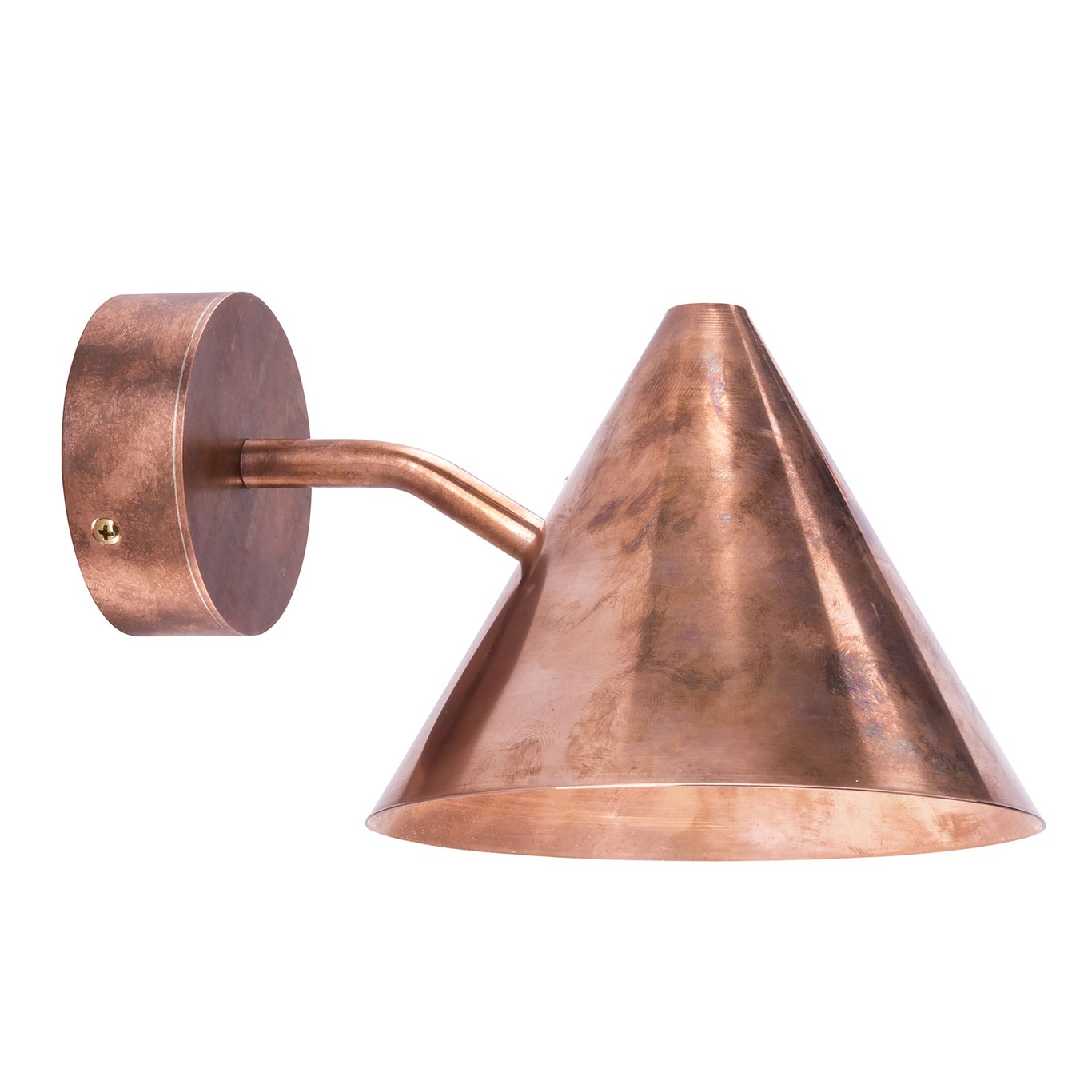 Tratten Mini Wall Lamp LED, Raw Copper