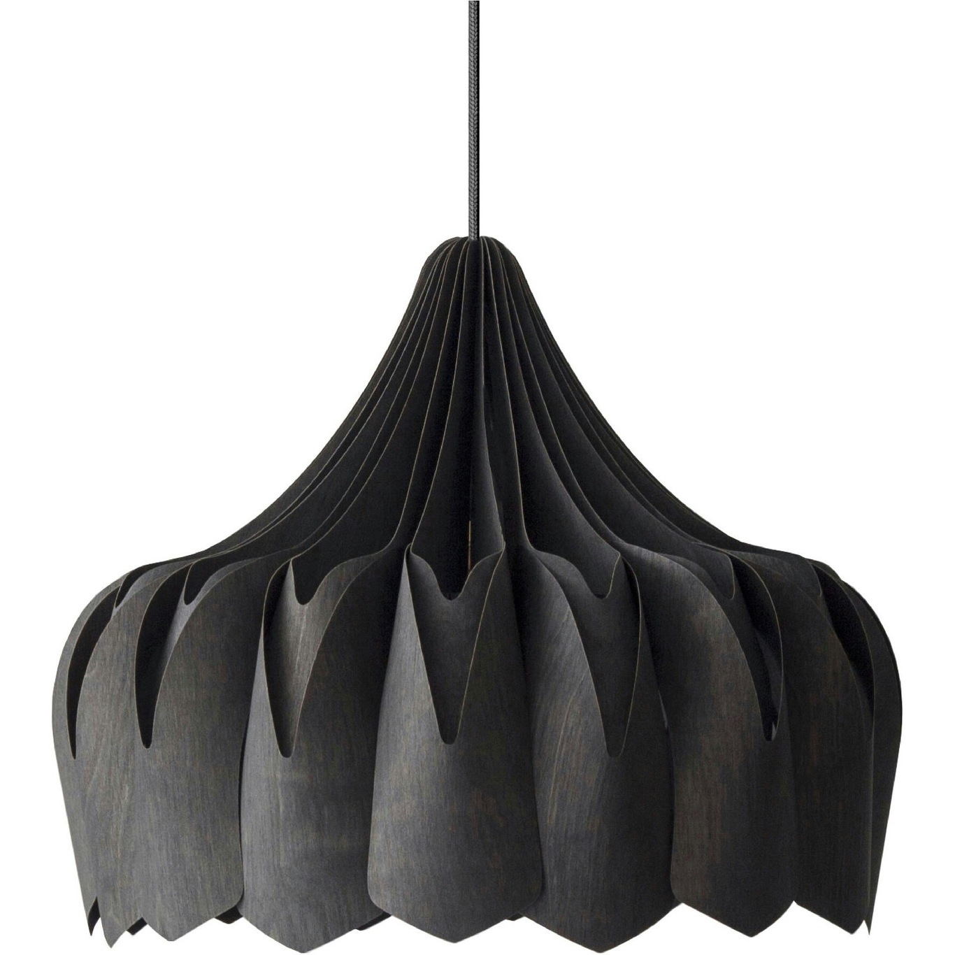 Pioni Hanglamp Zwart, 50 cm