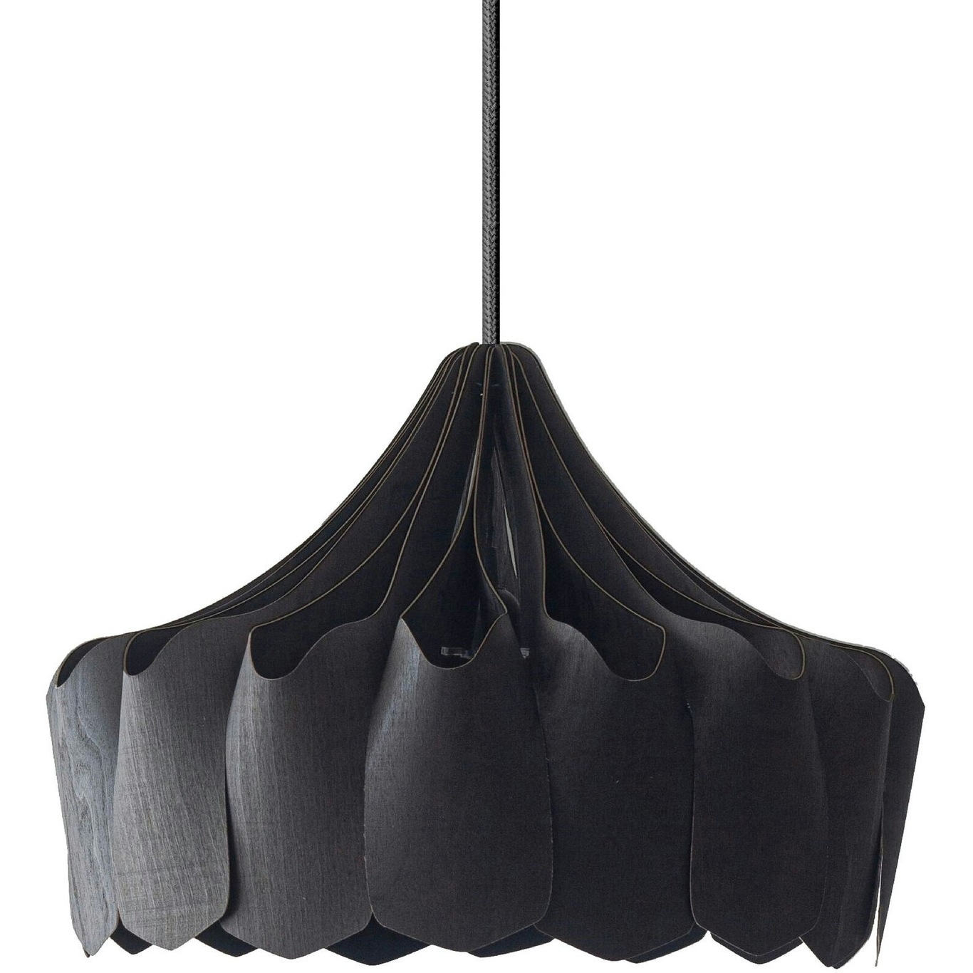 Pioni Hanglamp Zwart, 38 cm