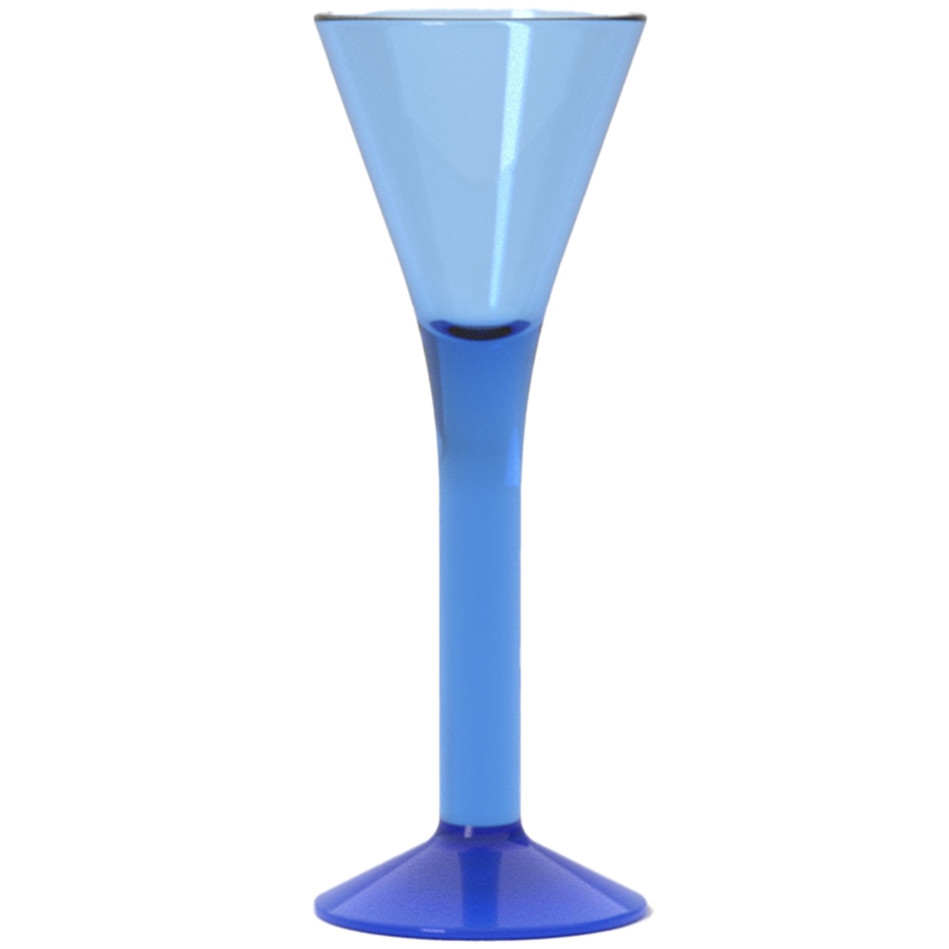 Antik Schnapsglas 4 cl, Blauw
